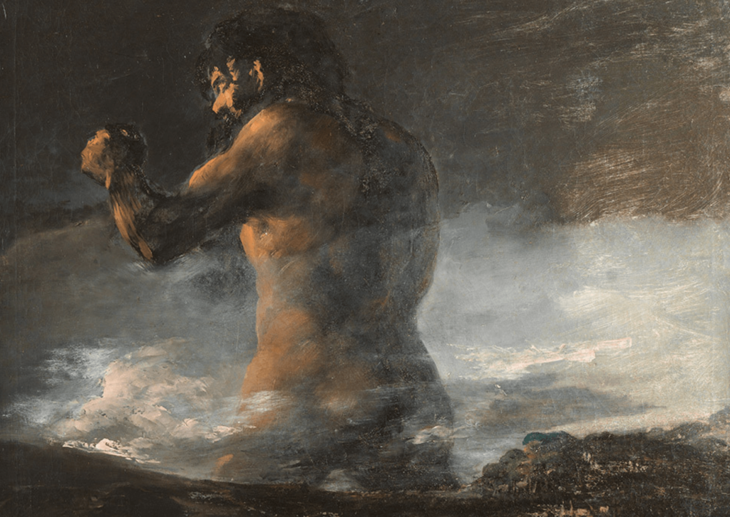 Opera di Goya - Il Colosso. 