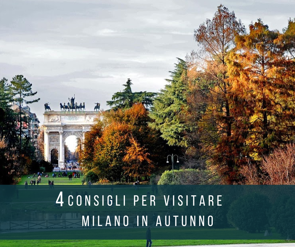 Arco della Pace, Parco Sempione, Milano in autunno.